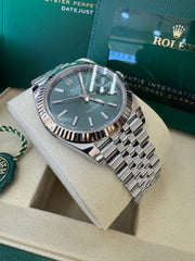 Rolex Datejust 41mm 126334 2025 Mint Green Dial Jubilee