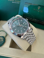 Load image into Gallery viewer, Rolex Datejust 41mm 126334 2025 Mint Green Dial Jubilee
