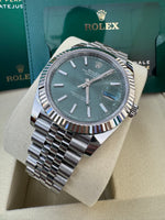 Load image into Gallery viewer, Rolex Datejust 41mm 126334 2025 Mint Green Dial Jubilee
