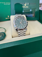 Load image into Gallery viewer, Rolex Datejust 41mm 126334 2025 Mint Green Dial Jubilee
