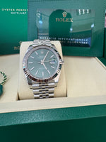 Load image into Gallery viewer, Rolex Datejust 41mm 126334 2025 Mint Green Dial Jubilee
