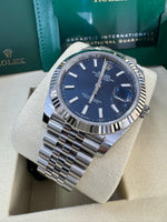 Load image into Gallery viewer, Rolex Datejust 41mm 126334 2025 Blue Index Dial Jubilee
