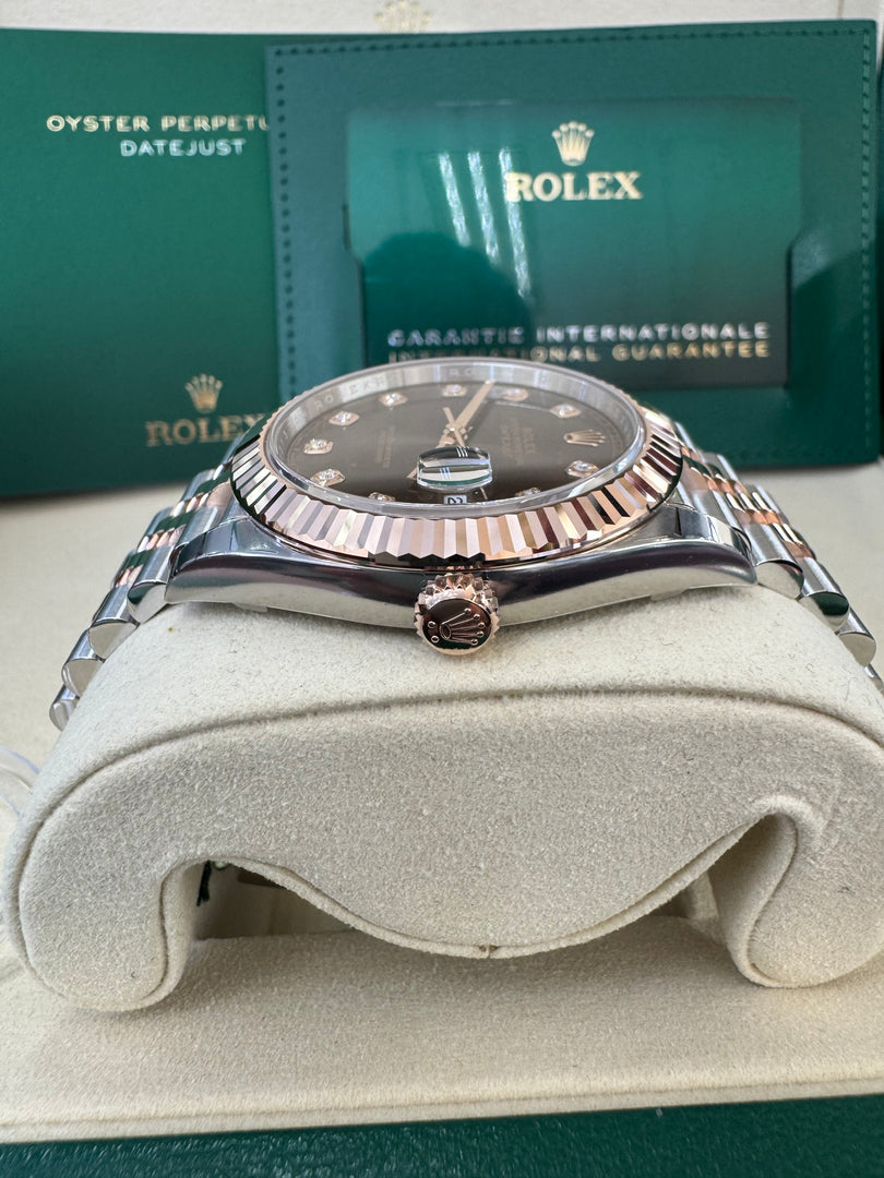 Rolex Datejust 41 Chocolate Diamond Dial 126331 2025 Jubilee