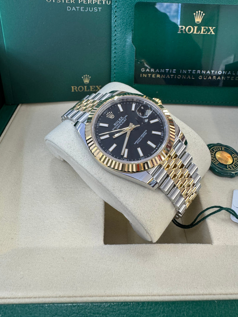 Rolex Datejust 41 Black Index Dial 126333 2025 Jubilee