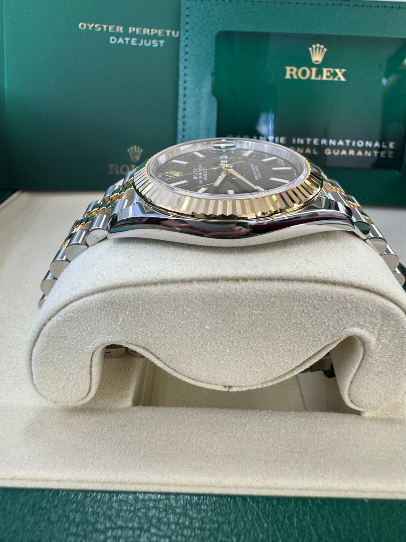 Rolex Datejust 41 Black Index Dial 126333 2025 Jubilee