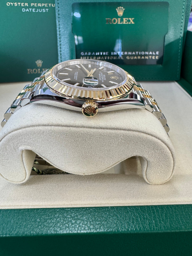 Rolex Datejust 41 Black Index Dial 126333 2025 Jubilee