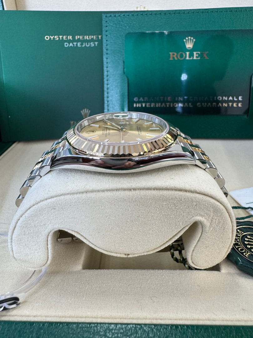 Rolex Datejust 41 Champagne Index Dial 126333 2025 Jubilee