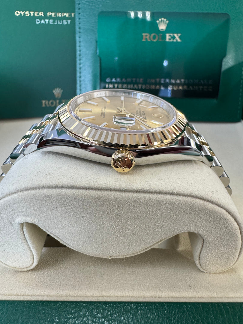 Rolex Datejust 41 Champagne Index Dial 126333 2025 Jubilee